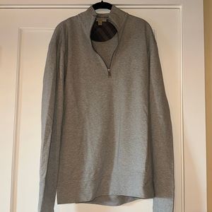 Men’s Gray Burberry Zip Up!